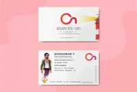 printable eventson business card by sathyaseelan on dribbble event company business card excel