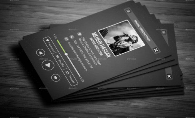 printable free 19 music business card templates in publisher  word rock band business card templates excel