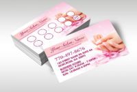 printable nail spa business card bc089 nail technician business card designs examples