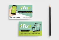 printable phone repair shop business card template in psd ai &amp;amp; vector smartphone business card template pdf