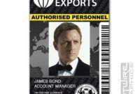 printable plastic id card tv &amp;amp; film prop  james bond 007 universal universal exports business card samples