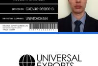 printable universal exports id card by wedgedoc on deviantart universal exports business card