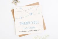 christening thank you card star garland christian thank you card gallery