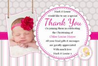 editable 10 personalised christening baptism thank you photo cards n237  girls pink baptism thank you photo card gallery