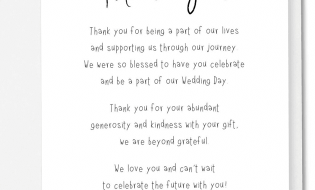 editable 7 wording ideas for your wedding thank you cards thank you card after wedding guest picture