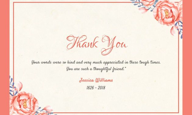 editable after the funeral  thank you notes  quincy il funeral thank you card for funeral donation pdf