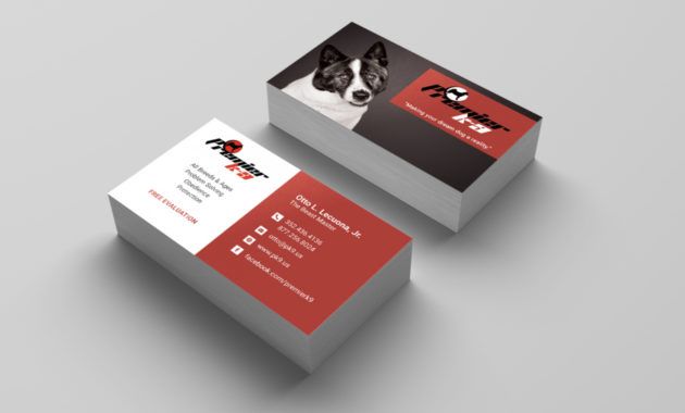 editable dog training business card  lisa gerren dog trainer business card samples