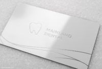 editable fancy white laser engraved dentist business card design dentist business card templates