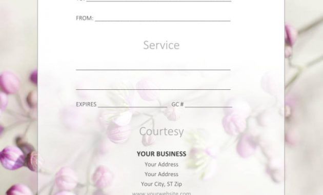 editable free gift certificate templates for massage and spa spa certificate template samples