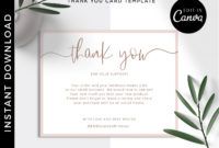 editable kaylin  thank you cards thank you for shopping with us card