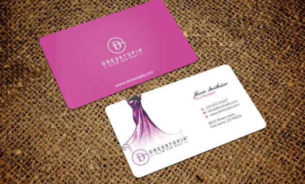 feminine modern womens clothing business card design for a clothing business card design doc