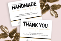 free black and gold thank you card thank you for purchasing card doc