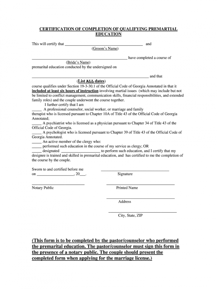 free marriage counseling certificate  fill out and sign printable pdf template   signnow marriage counseling certificate template doc