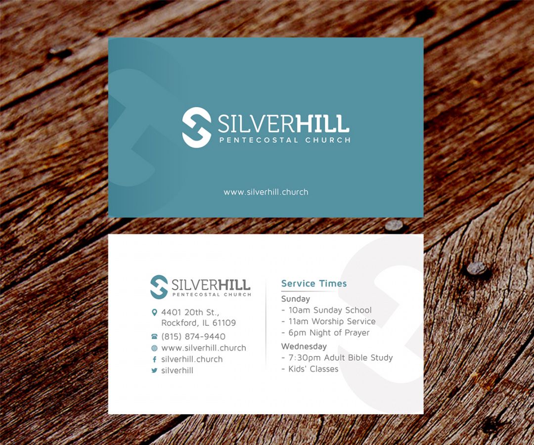 free modern bold religious business card design for silver hill religious business card templates pdf