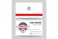 free soccer coach business card template with logo soccer coach business card excel