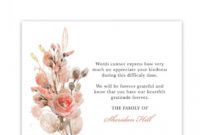 free sympathy thank you card customized with your wording to guests thank you for your sympathy and condolences card picture