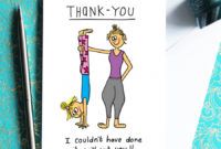 free thank you card for yogis thank you card for yoga teacher image