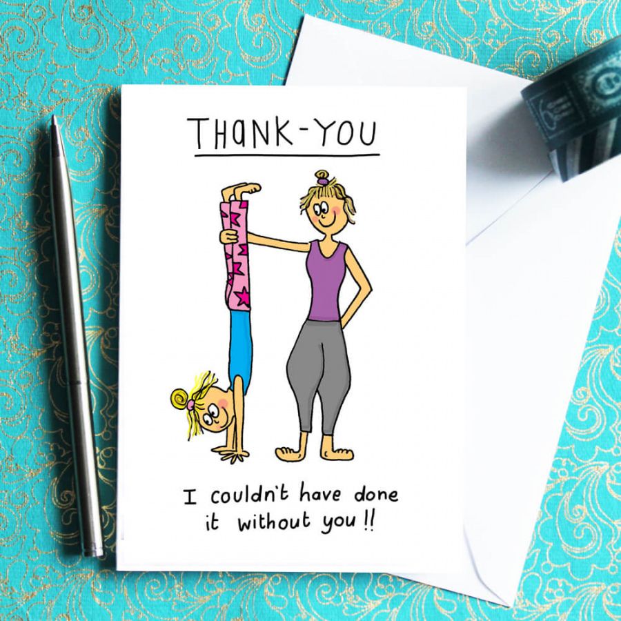 free thank you card for yogis thank you card for yoga teacher image