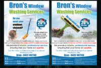 free window cleaning flyer design for a company by uk  design window washing business card designs excel