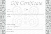 printable business gift certificate template 50 editable &amp;amp; printable spa certificate template examples