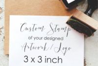 printable custom stamp 3x3 inches 3 inch custom logo stamp business card stamp  personalized stamp  custom business stamp custom rubber stamp custom rubber stamp business card