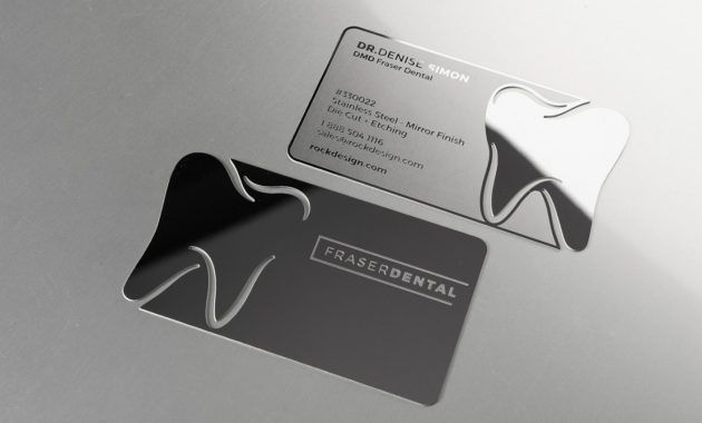 printable dental mirror finish stainless steel business card template dentist business card templates examples