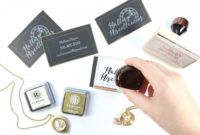 printable how to use rubber stamps to brand a small business custom rubber stamp business card examples