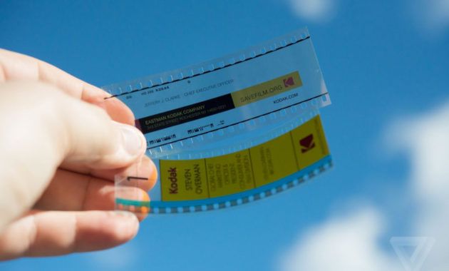 printable kodak's ceo gave me the coolest business card i've ever seen film strip business card