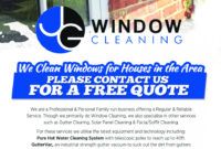 printable modern elegant flyer design job flyer brief for jg window window washing business card designs excel