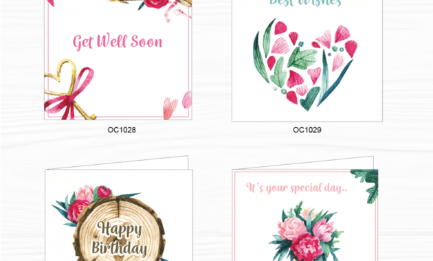 printable paperprint speical occasion greeting cards set flower with thank you get  well soon congratulation best wishes cards set of 4 thank you for get well card image