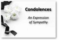 sample of best condolence messages → comforting condolences thank you for your sympathy and condolences card doc