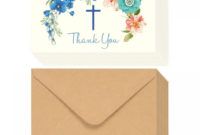 sample of christian thank you cards  48pack thank you note cards ideal for  christening communion weddings and religious occasions  includes brown  kraft christian thank you card pdf