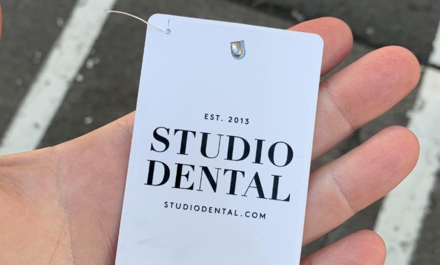 this dentists business card has 12 yards of floss inside it dental floss business card