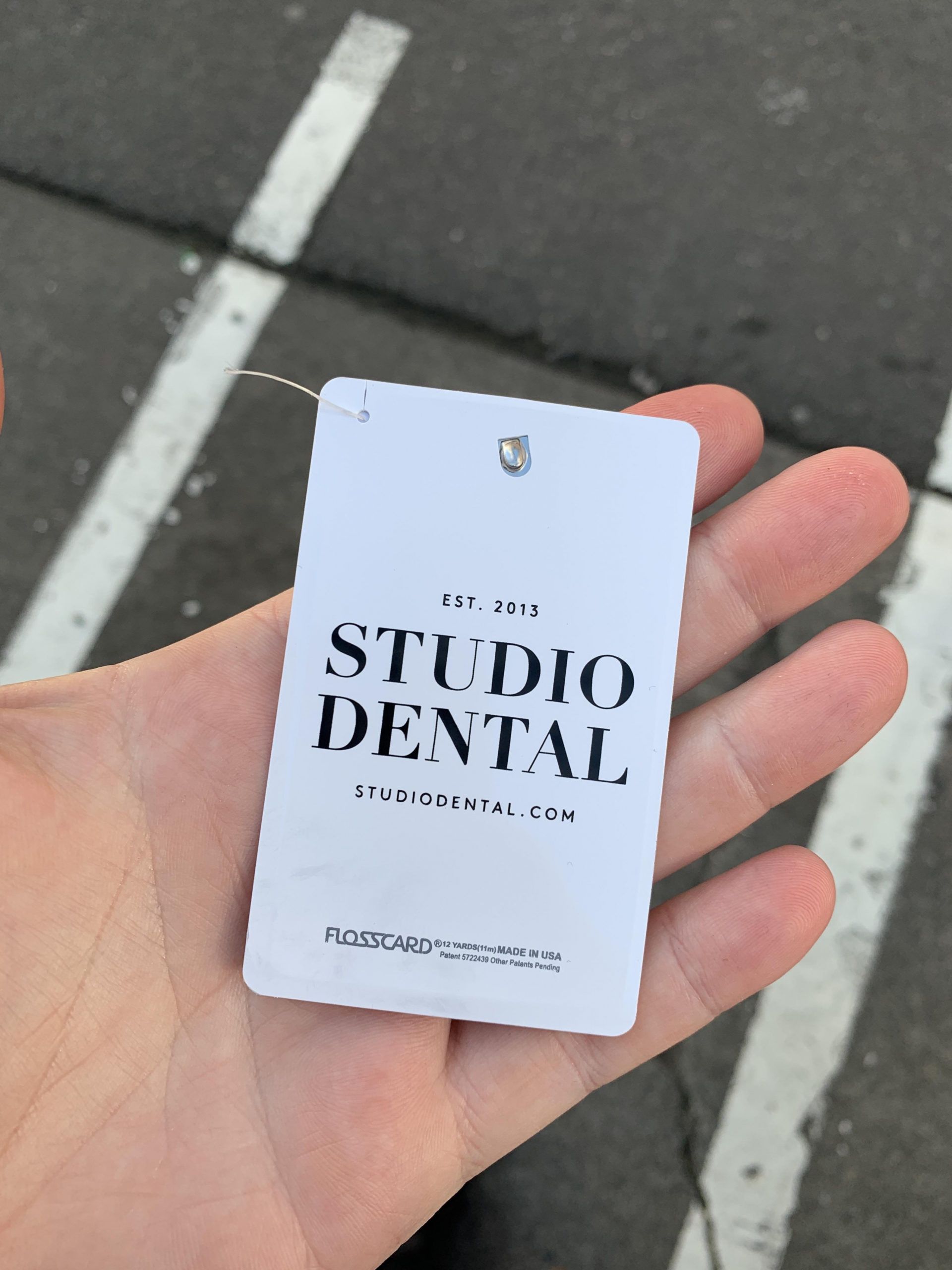 this dentists business card has 12 yards of floss inside it dental floss business card