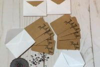 editable tiny thank you cards &amp;amp; envelopes small thank you card pdf