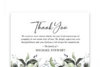 free bereavement funeral thank you card customized with your wording thank you card for condolences picture
