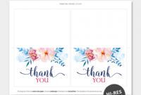 free blue florals thank you card thank you card for printing picture