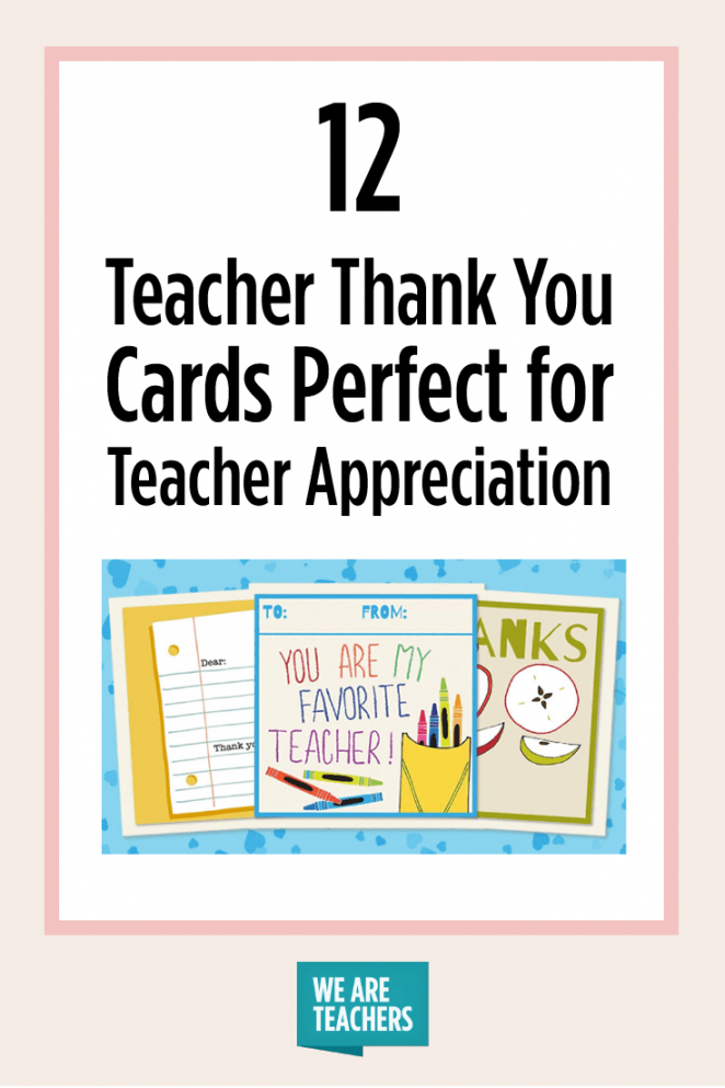 Free Printable Teacher Thank You Cards For Teacher Appreciation Teacher ...