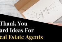 printable 5 thank you letter samples for real estate agents — rev real thank you card for realtor