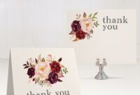 sample of burgundy floral bridal shower thank you cards thank you card for bridal shower doc