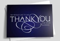 sample of business thank you letters to thank clients &amp;amp; appreciate thank you card for business customers design