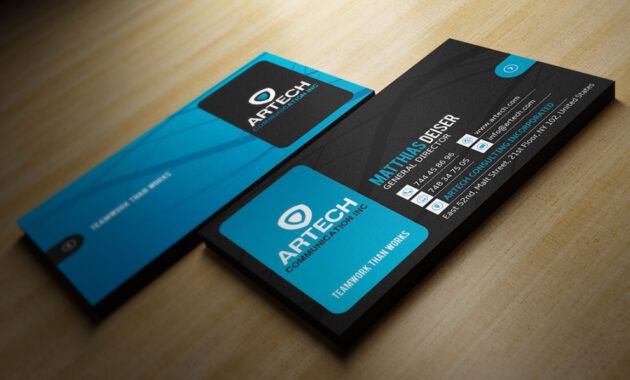 Advertising Company Business Card Pdf Example