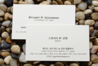 Best Chinese Business Card Translation  Example