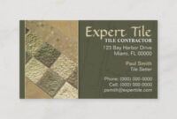 Best Tiling Business Card Templates Doc Sample