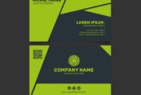 Editable Colorful Business Card Template Word