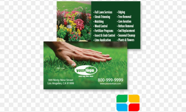 Editable Landscaping Business Card Designs Pdf Example