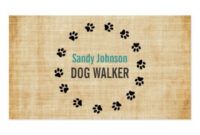 Editable Pet Sitting Business Card Templates  Example