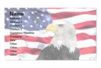 Free Patriotic Business Card Template Doc