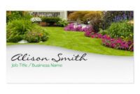 Professional Landscaping Business Card Designs Pdf Example