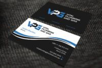 Professional Plumbing Business Card Designs